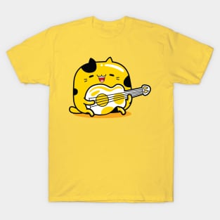 yellow cat guitarist profession T-Shirt